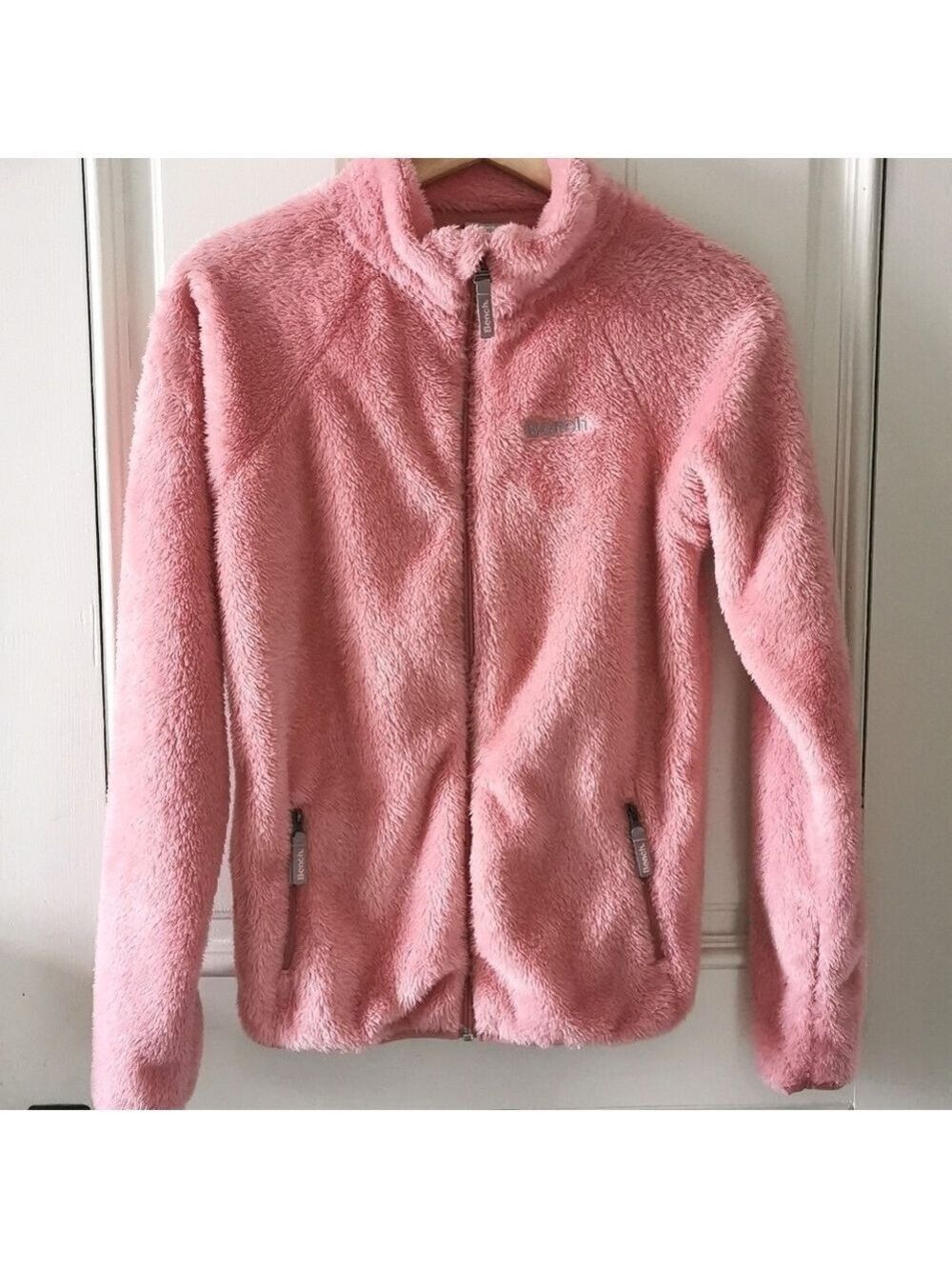 Kids Bench fuzzy pink cozycore jacket. Size 14/16